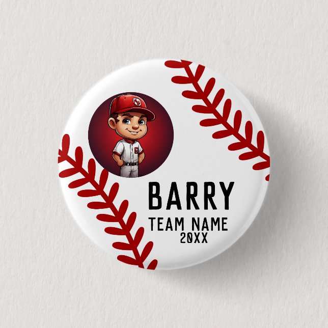 Tack för att du spelar lag, sport, softball knapp (Framsida)