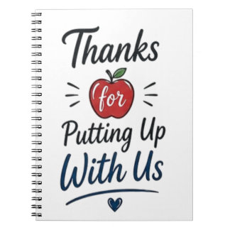 Tack för att du står ut med oss anteckningsbok