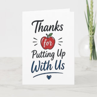 Tack för att du står ut med oss kort