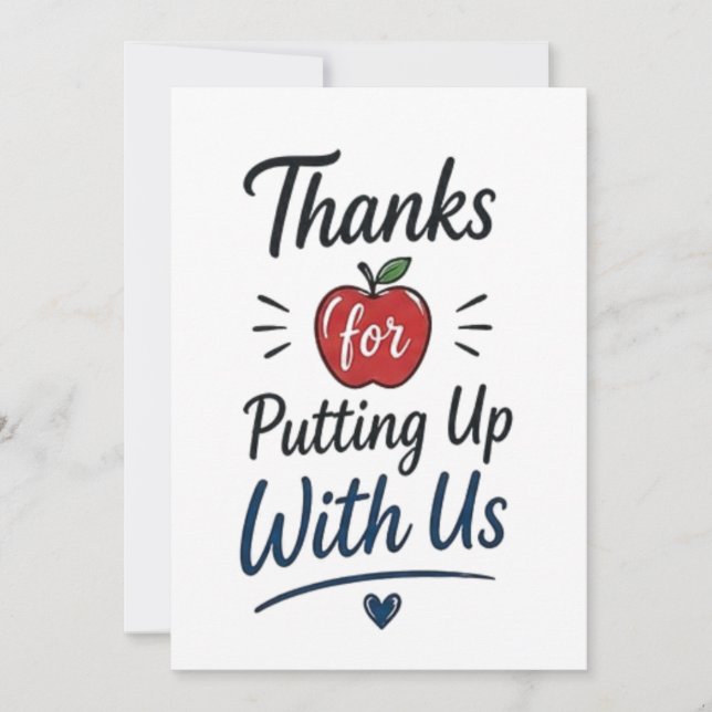 Tack för att du står ut med oss kort (Framsida)