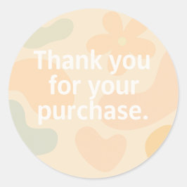 Tack för att du Sticker | Förpackningsfäste för mi Runt Klistermärke