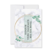 Tack för att du stöder det lilla affärskortet