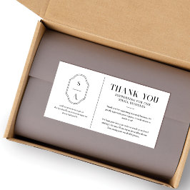 Tack för att du stöder vårt Monogram för småföreta