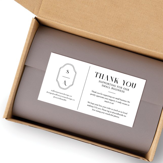 Tack för att du stöder vårt Monogram för småföreta (Skapare uppladdad)