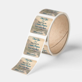 Tack för att du stöttar min butik Sticker Fyrkantigt Klistermärke