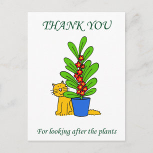Tack för att du tittade på plantorna vykort