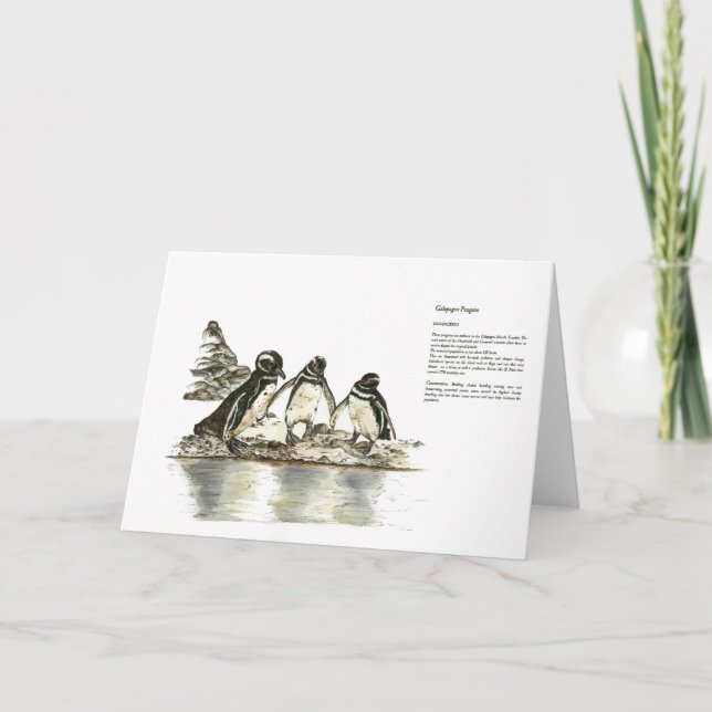 Tack för att du tog hand om handmålade penguins-pe (Framsida)