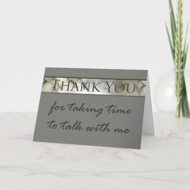 Tack för att du tog tid att prata intervju kort (Framsida)