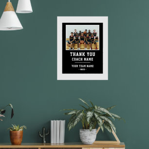 Tack för att du träningsteamet Namn Photo Poster