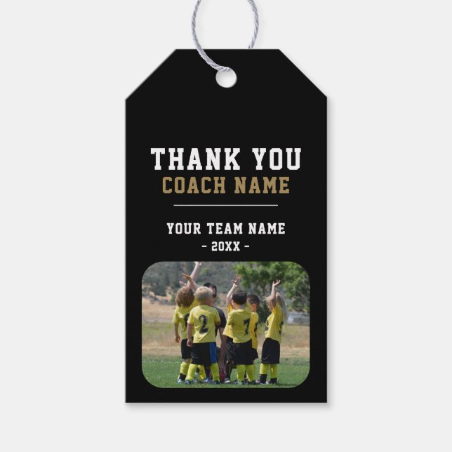 Tack för att du träningsteamet Namn Photo Presentetikett (Framsidan)