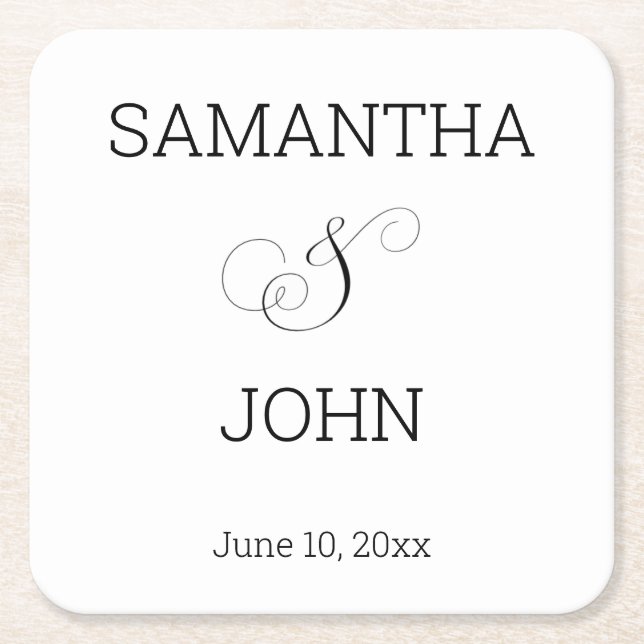 Tack för att du underlägg bröllopsfavörer (Framsidan)