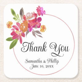 Tack för att du underlägg bröllopsförmån grönt trä