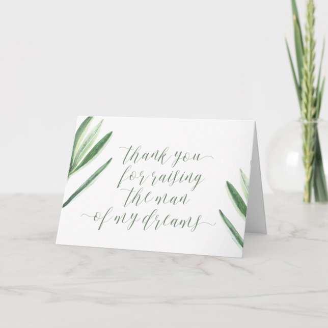 Tack för att du uppfostrade mannen i mina drömmar  kort (Framsida)