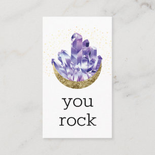 Tack för att du uppskattar Sten Amethyst Crystals Visitkort