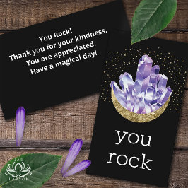 Tack för att du uppskattar Sten Amethyst Crystals Visitkort