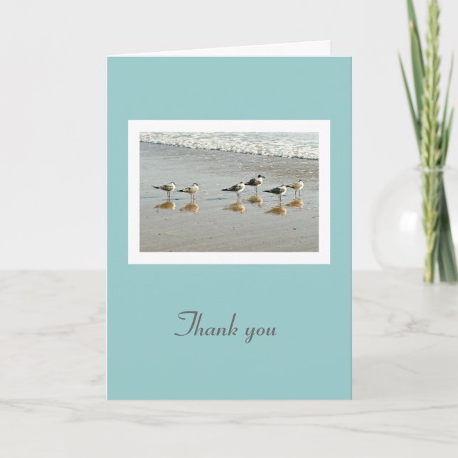 Tack för att du var där - Sandpipers Ocean Card Kort (Framsida)