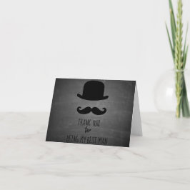 Tack för att du var min bästa mans-kort