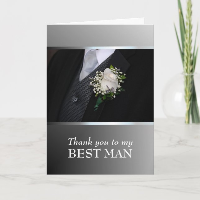Tack för att du var min best man - Anpassa Kort (Framsida)