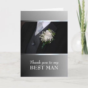 Tack för att du var min best man - Anpassa Kort