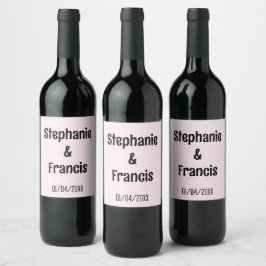 Tack för att du vinner på Winelabel. Vinflaska Etikett