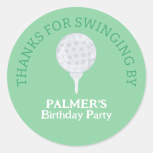 Tack för att Golf Party Tack bytt Runt Klistermärke