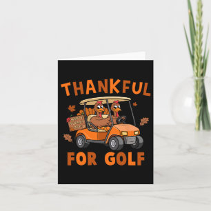 Tack för att Golf Turkey spelar Golf Thanksgiving Kort