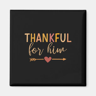 Tack för att han matchar par för Thanksgiving Magnet