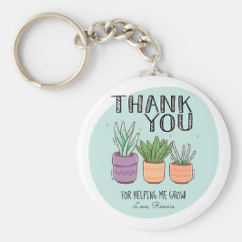 Tack för att hjälpa mig att öka läraruppskattning nyckelring