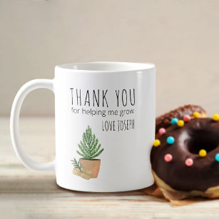 Tack för att hjälpa mig att öka Träd-läraren Kaffemugg