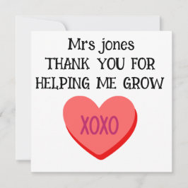 Tack för att hjälpa mig att utveckla lärare