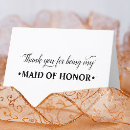 Tack för att jag är min Maid of honor-Bröllopsfest