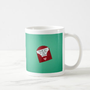 Tack för att jag är min vän! kaffemugg