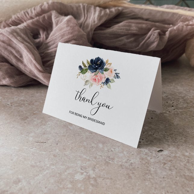 Tack för att jag är mitt Bridesmaid Bröllop-kort (Skapare uppladdad)