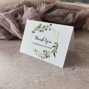 Tack för att jag är mitt Bridesmaid Bröllop-kort Kort