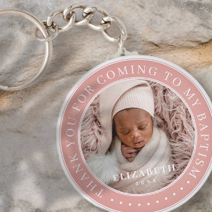 tack för att jag kommer till min baptism Modern P Nyckelring