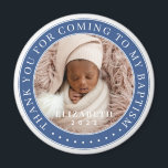 Tack för att jag kommer till min baptism Modern Ph Magnet<br><div class="desc">Den här enkla och klassiska designen består av serif-typografi och lägger till ett anpassningsbar-foto. Tack för att du kom till heligan Baptism.</div>