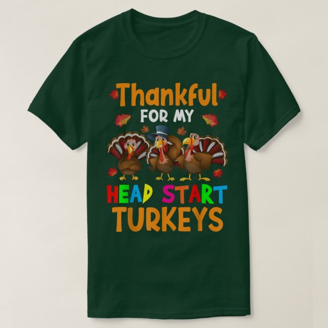 Tack för att jag startar Turkey Cute Thanksgivi. T Shirt (Design framsida)