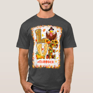 Tack för att Kärlek Glamma Life Turkiet faller hös T Shirt