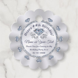 Tack för att komma till Märkrna Min Födelsedagsfes Gåvor Etiketter