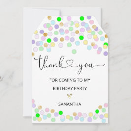 Tack för att komma till min Födelsedagsfest