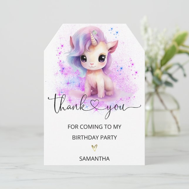 Tack för att komma till min Födelsedagsfest Kort (Stående Fram)