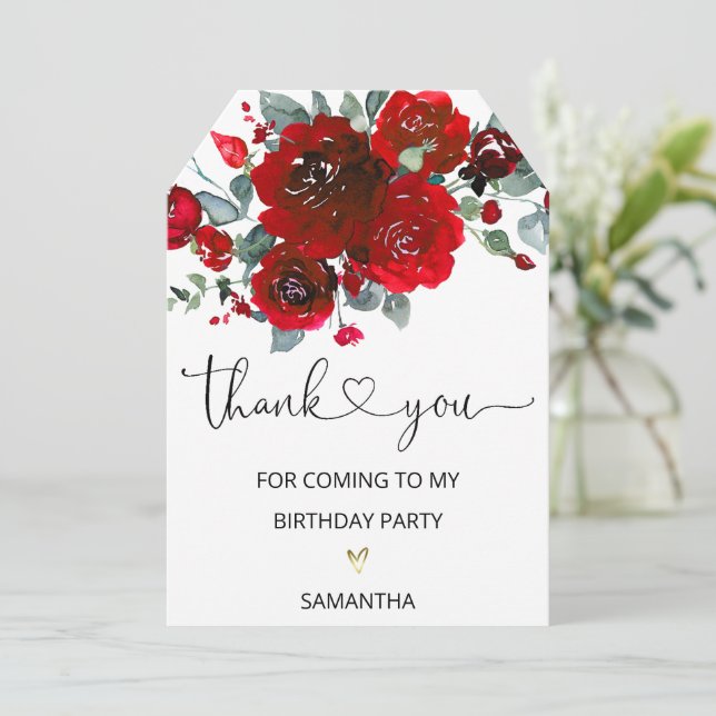 Tack för att komma till min Födelsedagsfest Kort (Stående Fram)