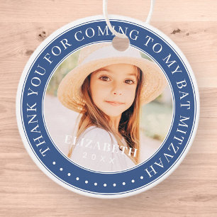 Tack för att komma till mitt Bat mitzvah foto Gåvor Etiketter