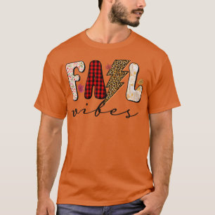 Tack för att Leopard Fall Vibes Pumpkin Season Lyc T Shirt