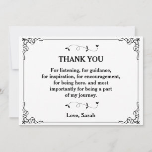 Tack för att lyssna, för vägledning inbjudningar