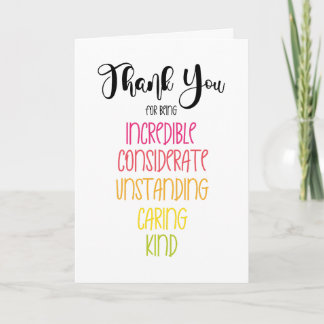 Tack för att ni är vänlig kort