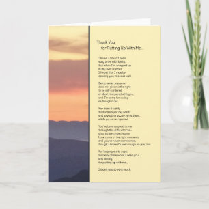 Tack för att sätta upp med mig