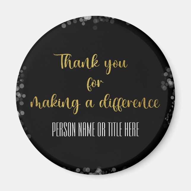 Tack för att Skapar en skillnad Magnet (Framsidan)