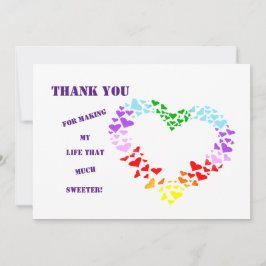 TACK FÖR ATT SKAPAR MITT LIV SOM MYCKET SVARE! KORT