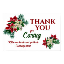 Tack för att ta hand om Blommigt Poinsettia Flower